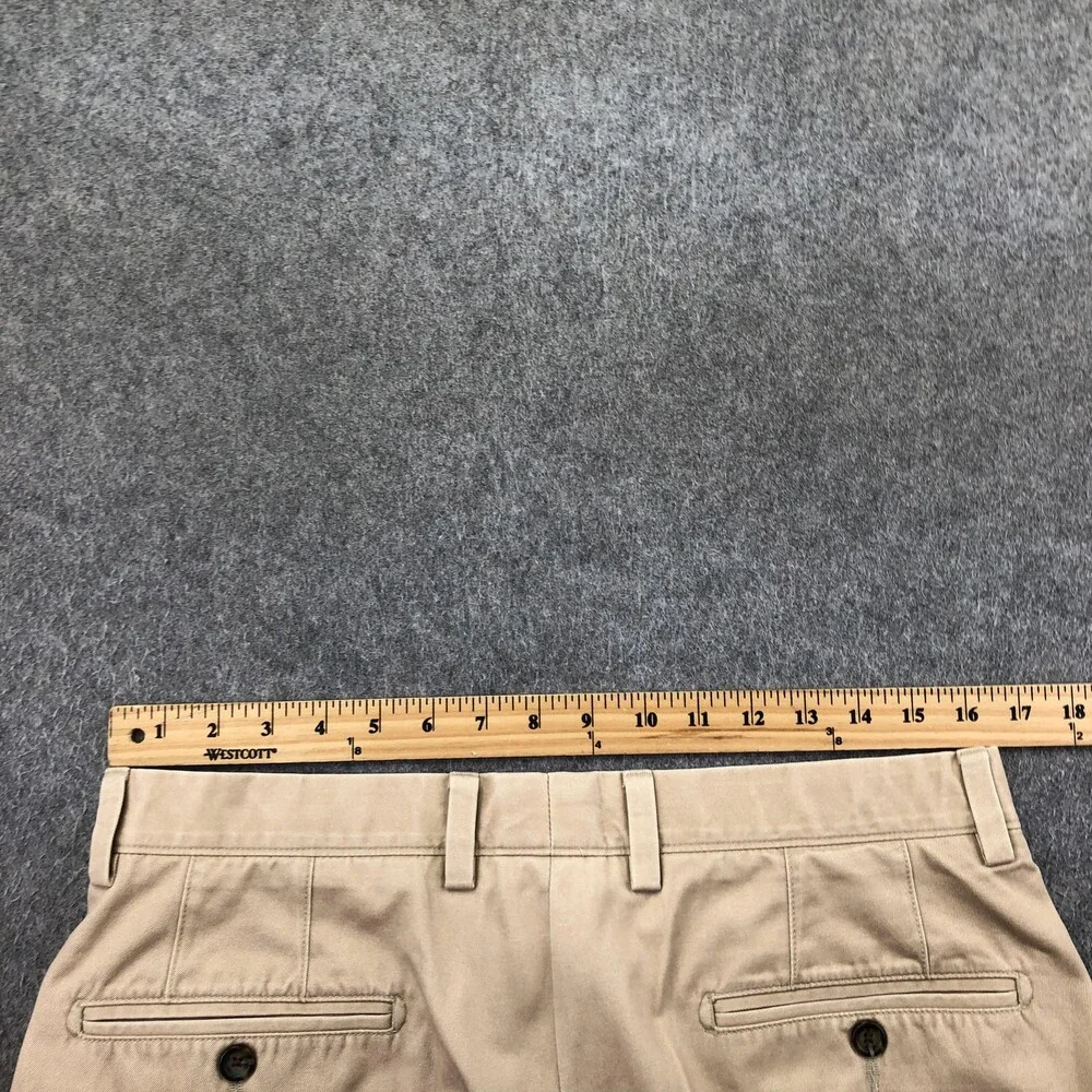 Johnston & Murphy Pants Mens 33x32 Beige Chino Slim Straight Casual Khakis